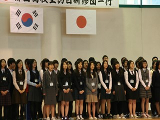 鹿児島第一高校が韓国高校生と交流3