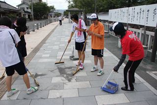 国分高校生徒会によるボランティア清掃2