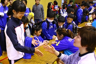 ハンドボール日本リーグ女子の最終戦の様子4