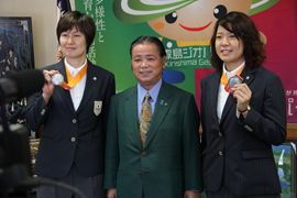 アジア大会女子ハンドボール銀メダルの報告の画像