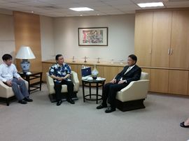 中華航空会長との面談の画像