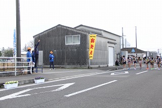 市長がスターターを務める様子