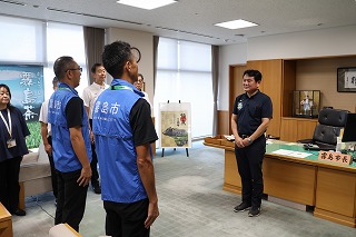 壮行式のようす