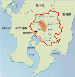 環霧島地域の地図