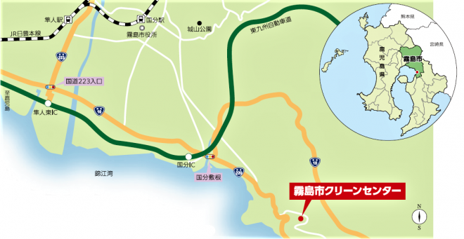 クリーンセンター施設案内図