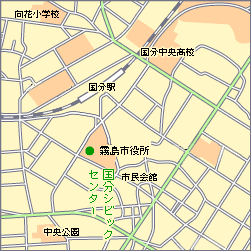 議会事務局周辺の地図