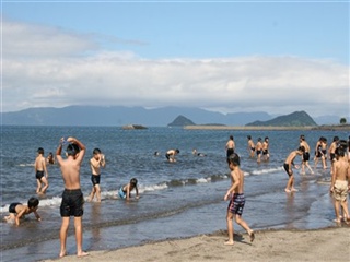 国分キャンプ海水浴場海開き3