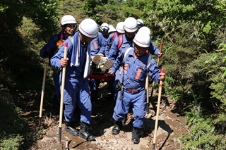 山岳救助訓練の様子2