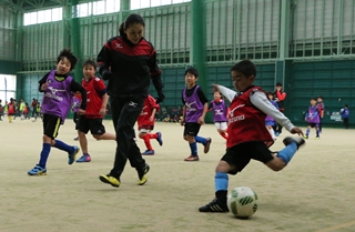 ミズノサッカー教室の様子1