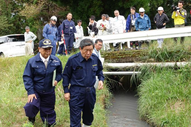 森山代議士・新燃岳噴火被害視察