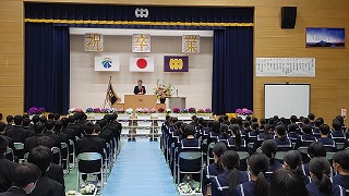 日当山中学校卒業式