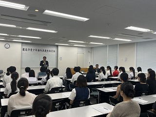 海外派遣生壮行会写真