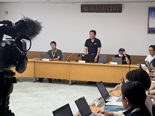 災害警戒本部会議写真