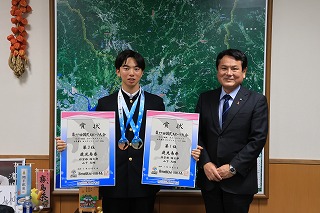 仲宗根選手との写真