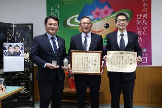 市長との集合写真