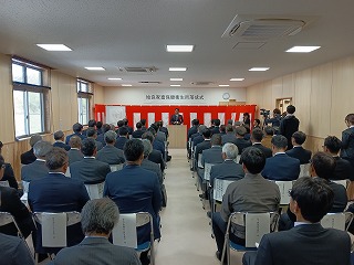 市長があいさつする様子