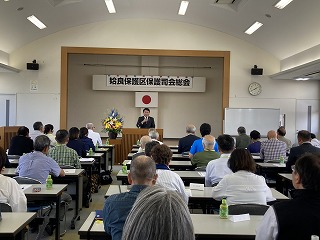 市長があいさつする様子