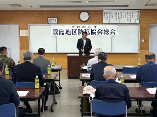 市長があいさつする様子
