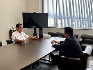 静環検査センター社長との面会の様子