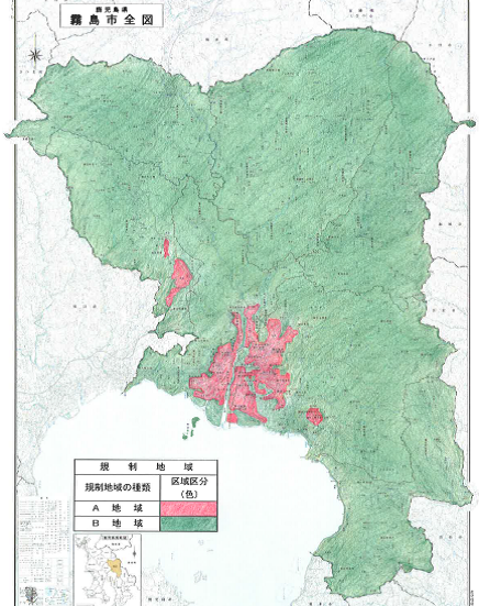 悪臭規制地域図